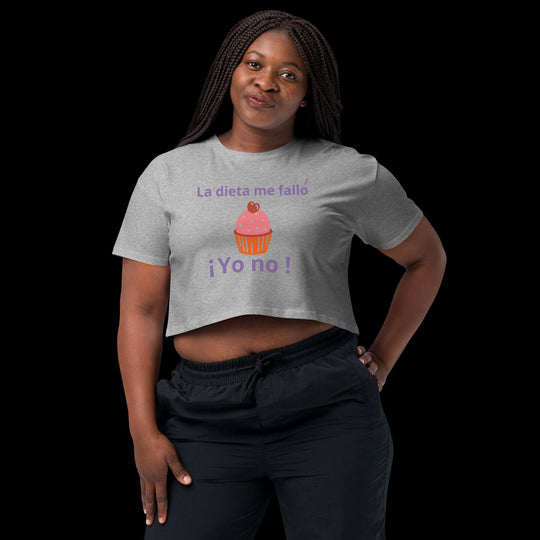 La dieta me falló Pinkberry cupcake - Women’s crop top