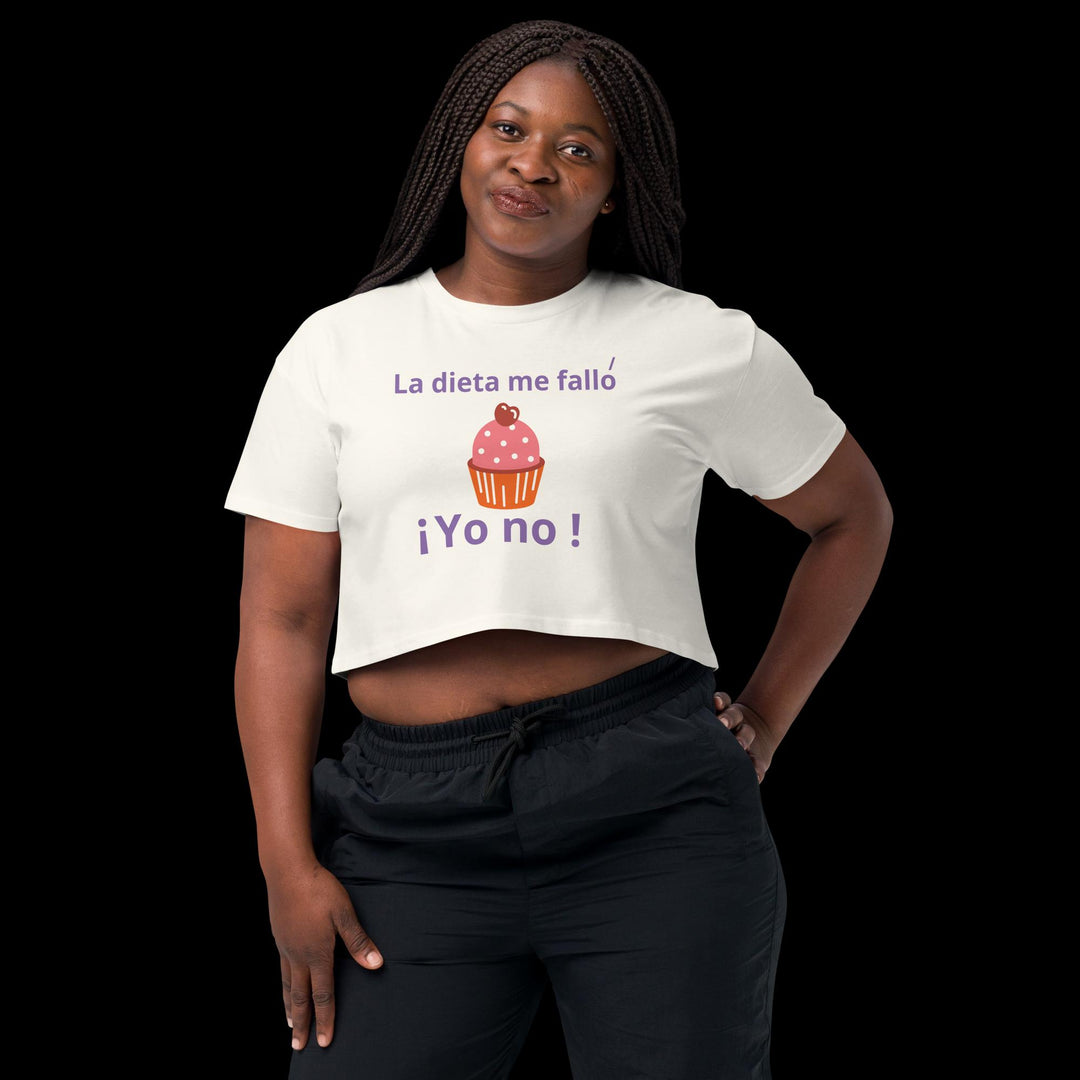 La dieta me falló Pinkberry cupcake - Women’s crop top